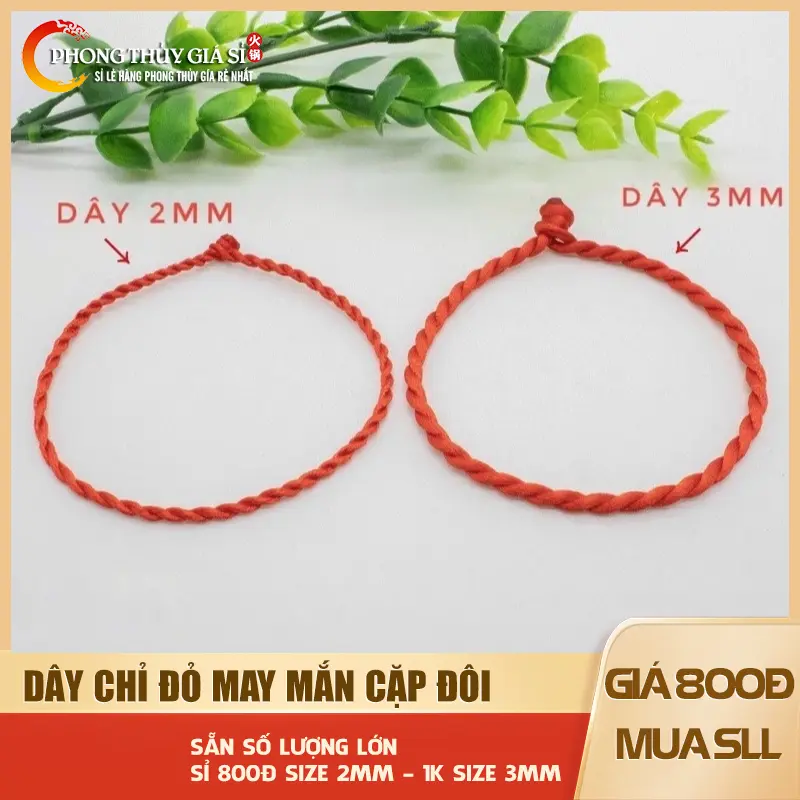 Vòng chỉ đỏ may mắn giá sỉ rẻ nhất, quà tặng ý nghĩa cặp đôi