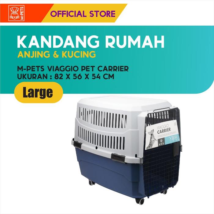 Gambar M-Pets Viaggio Pet Carrier Large / Kandang Anjing Kucing - Blue-Grey dari M-Pets Volk Pets Indonesia Kota Tangerang 4 Tokopedia