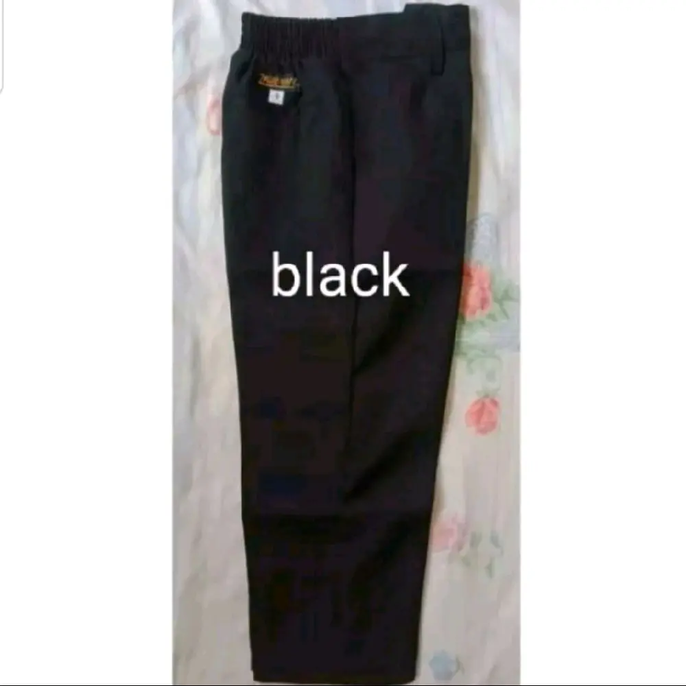 "BLACK PANTS" Back Garter Good Quality