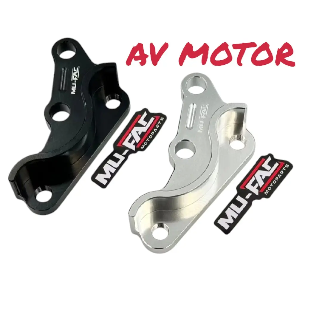 BREKET Kaliper Cakram AXIAL 4 PISTON Depan Jupiter Z/FIZR 260MM Mufac Aluminium CNC - Motorcycle