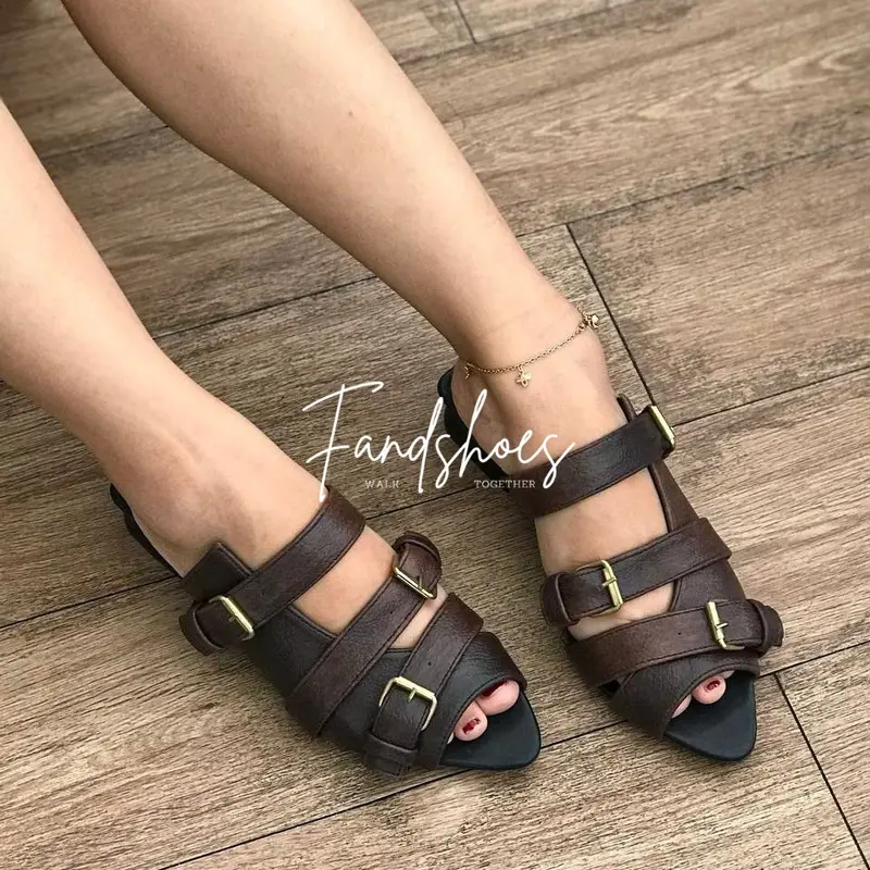 Fandshoes - Athena sandal wanita 3 cm elegant Kasual 4