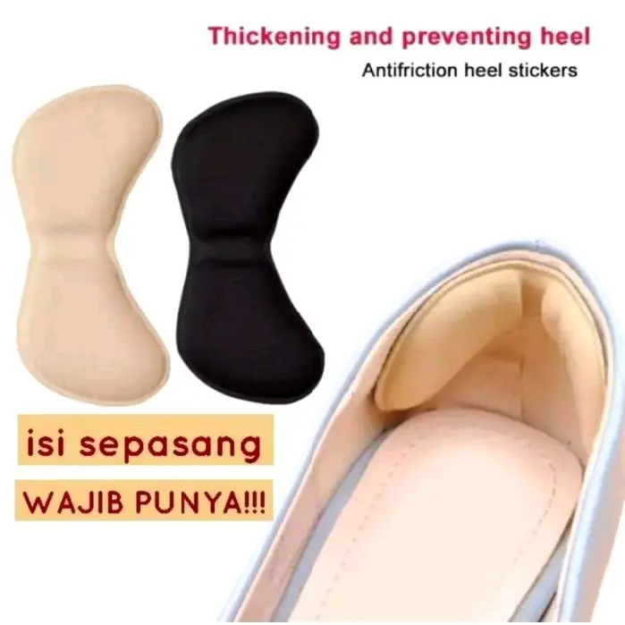 Insole Sepatu Bantalan Kaki Anti Lecet Pelindung Tumit Soft Heel Cushion
