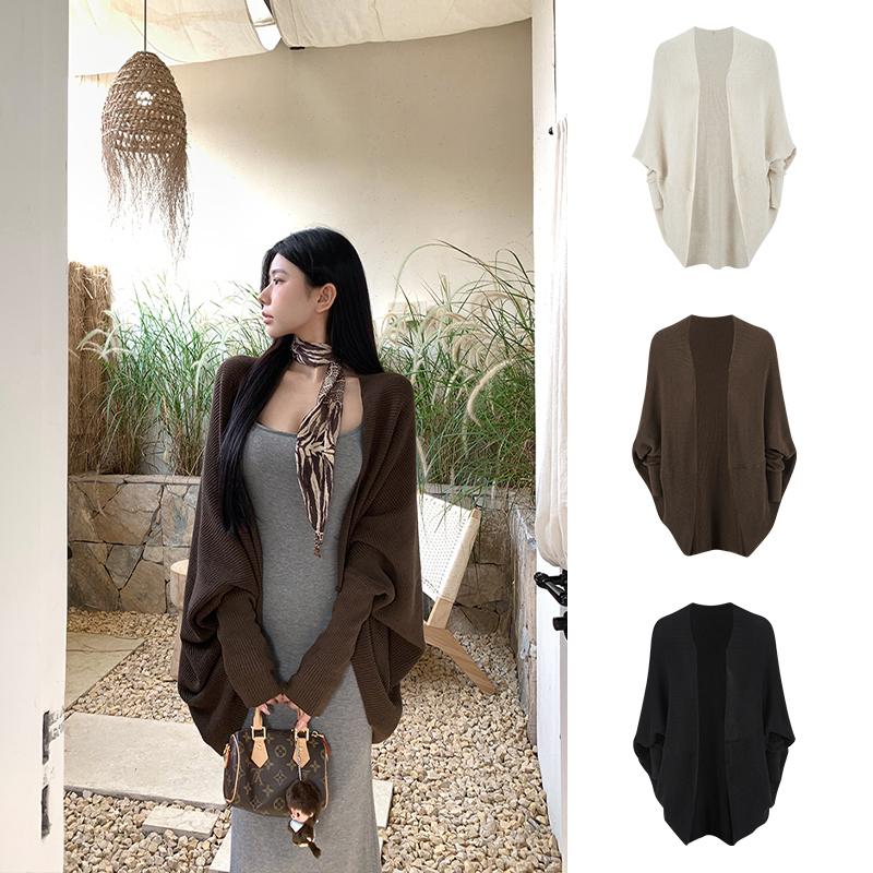  Áo Cardigan Dệt Kim Nữ Hoàng Moses Khăn Choàng Lười Dáng Rộng Và Mỏng Mềm Mại Và Thân Thiện Với Làn Da Kết Cấu Tốt Nhiều Màu Tùy Chọn  Be   Cà Phê   Đen  Thích Hợp Mặc Hàng Ngày Phong Cách Đường Phố   Đi Kỳ Nghỉ Du Lịch # 59985 