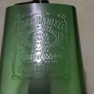 Hip Flask Stainless Steel 7oz Botol Minum Whiskey Wine Liquor Vintage Retro Portable Anti Pecah