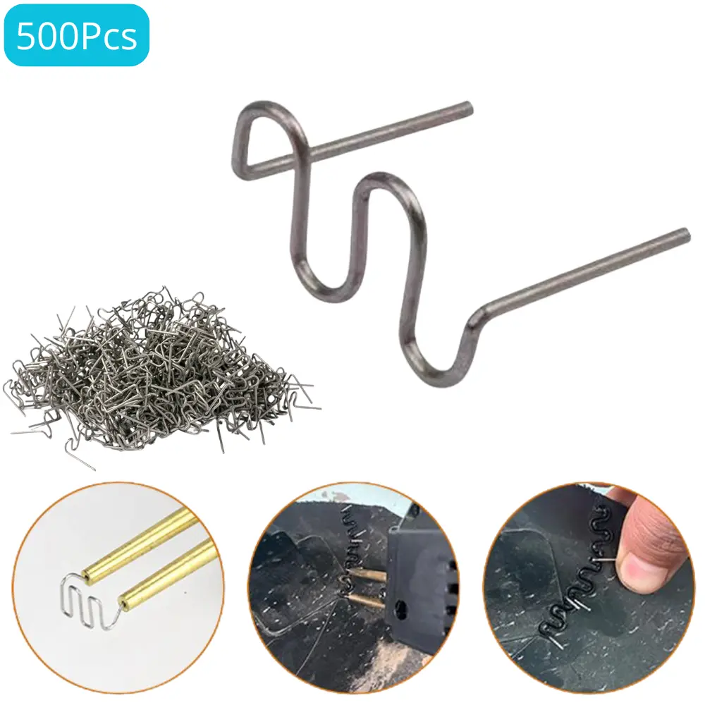 500Pcs Staples Kawat Penyambung Plastik Bumper Mobil Repair Welding Machine Multifungsi