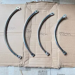 BREKET PANGKON KENALPOT C FUL BESI KROM UK 22 25 27 30 CM