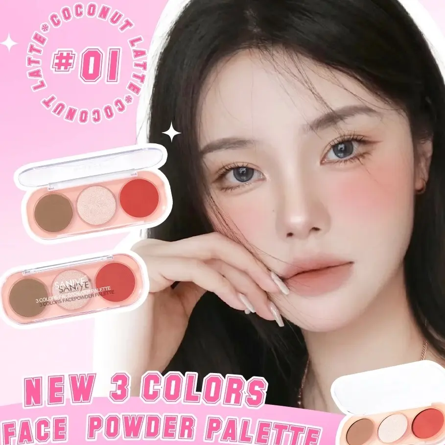 Saniye Blush On Highlighter Eyeshadow Palette E0358