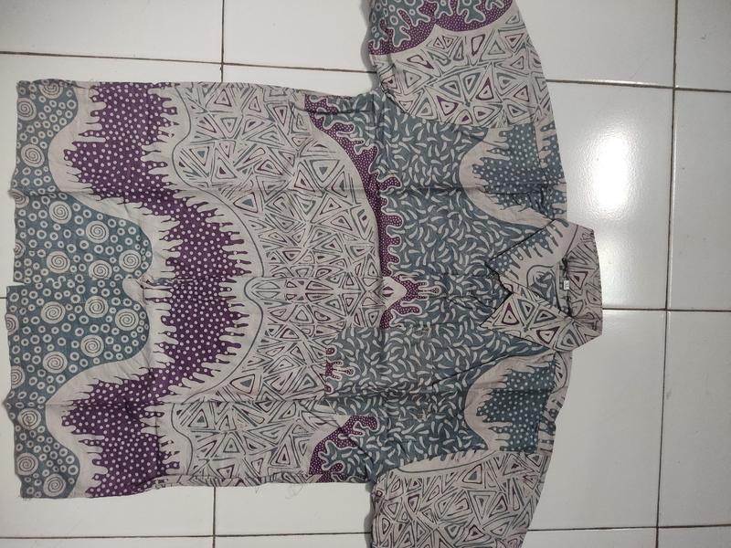 Product Introduction of [BISA COD] HEM BATIK PRIA BAHAN KATUN PRIMA Grade A - MOTIF KEKINIAN Cowok Formal casual Blue Shirts Baju Couple Seragam Kerja Keren 55