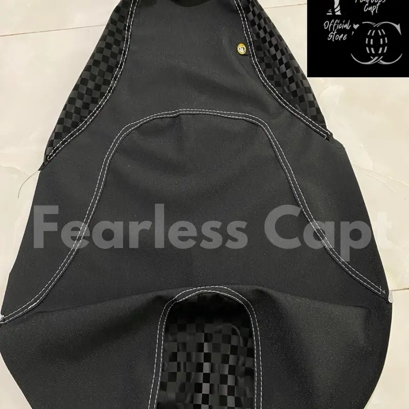 Kulit Jok Motor Jahit Tengah/3Jahitan Amplas Sbtech Kombinasi Catur Kotak Kotak Kulit Jok Motor Beat, Vario, Mio, Scoopy, Kulit Jok Pasir X Catur Model Terbaru Terlaris Motorcycle 6