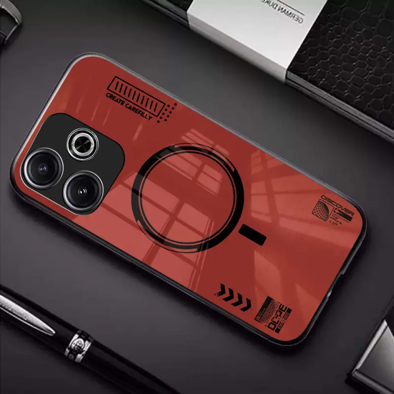 (H24) Softcase Glass Kaca For REDMI 13 TERBARU 2024 - REDMI 13 POCO M6 TERBARU Case Hp Terbaru Anti Air TPU 3