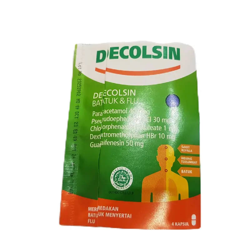 Decolsin Batuk&Flu Suplemen meredakan batuk dan flu Isi 3 lembar 0