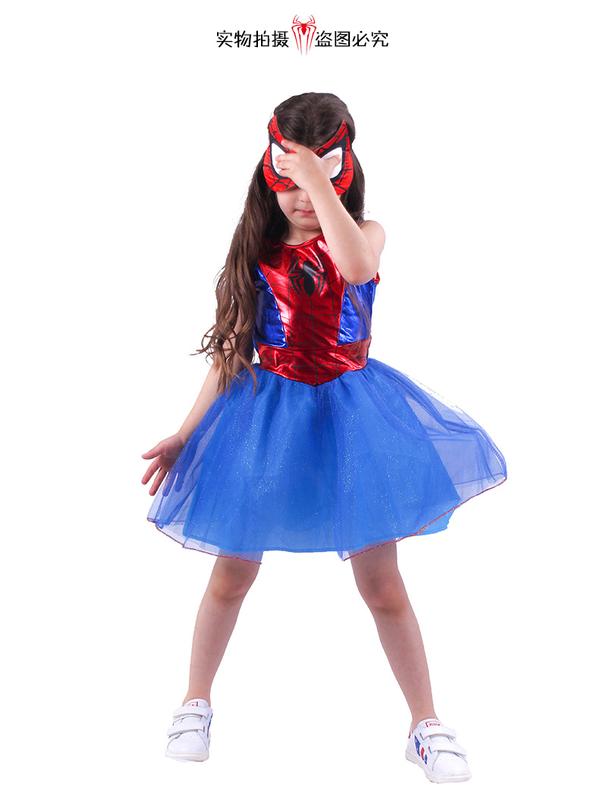Product Introduction of Halloween Bsrlons Spider Woman Cosplay Children Stage Wear Performance Wear Halloween Play Costume 4