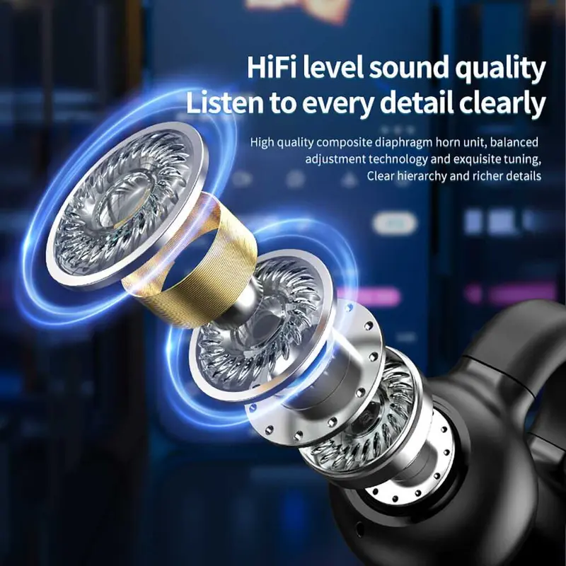 Earphone Bluetooth 5.3 TWS HiFi Surround Ergonomic 50mAh - Z28 6