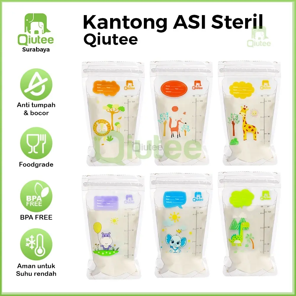 Kantong Asi Anti Bocor - Breastmilk Storage Bag 120ml/30pcs