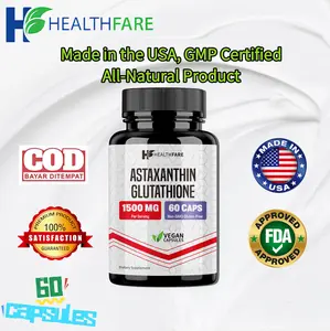 Astaxanthin glutathione Spesial Ramadan Menangkap radikal bebas, melindungi hati, dan meningkatkan elastisitas kulit.