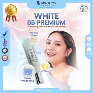 MS GLOW White BB Premium 25gr - BB Cream Mencerahkan Wajah, Meratakan Warna, & Memberikan Hasil Natural Glowing