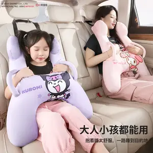 Bantal Mobil Anak-anak Kawaii Anime Sanrio Kuromi Manis Ins Kartun Lucu My Melody Bantal Duduk Hadiah Indah untuk Anak