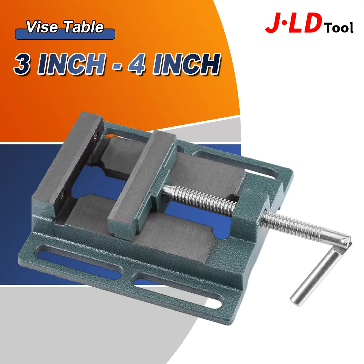 JLD Ragum Bor Duduk Besi Catok Besi Penjepit Ragum Catok Bor Duduk Catok Clamp Besi Catok Besi Duduk Ragum Jld Ragum 3 inch/4 inch Logam