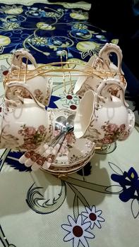 Product Review of YU Kitchenware European Luxury "Rose" & "Flora" Ceramic Tea Set with gift box / wedding gift / Door gift / High Tea Set from N**a 1