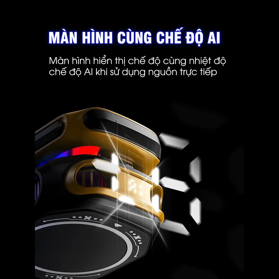 Sò lạnh tản nhiệt MEMO CX12 Pro sử dụng pin làm lạnh sâu 2 chế độ AI đèn led màn hình tăng fps chơi game liên quân | BigBuy360 - bigbuy360.vn Sò lạnh tản nhiệt MEMO CX12 Pro sử dụng pin làm lạnh sâu 2 chế độ AI đèn led màn hình tăng fps chơi game liên quân | BigBuy360 - bigbuy360.vn