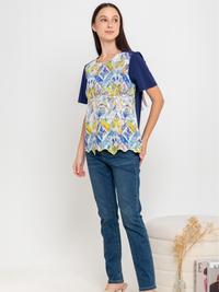 Gambar SISTER'S Blouse - Blus Atasan Wanita Katun Motif Kombi Kaos S9283 (JS) - Pink, M (T2) dari Sisters Fashion Group Kota Administrasi Jakarta Utara 3 Tokopedia