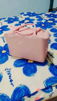 Product Review of DEVILA LUXURY NUDE PINK BOXES WATERPROOF TRAVEL BAG MEDIUM SIZE - Tas Koper Motif Kotak Mewah Murah Perempuan Mudik from R**i A** 2** 2