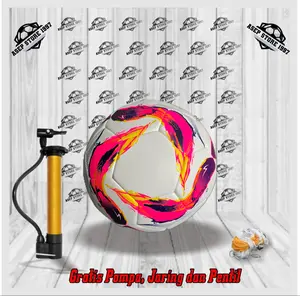 Bola Futsal Size 4 Palapa Series Jahit Mesin Kulit Sintetis Gratis Pompa Jaring dan Pentil Bola Futsal Outdoor & Indoor Ball untuk Latihan Harian