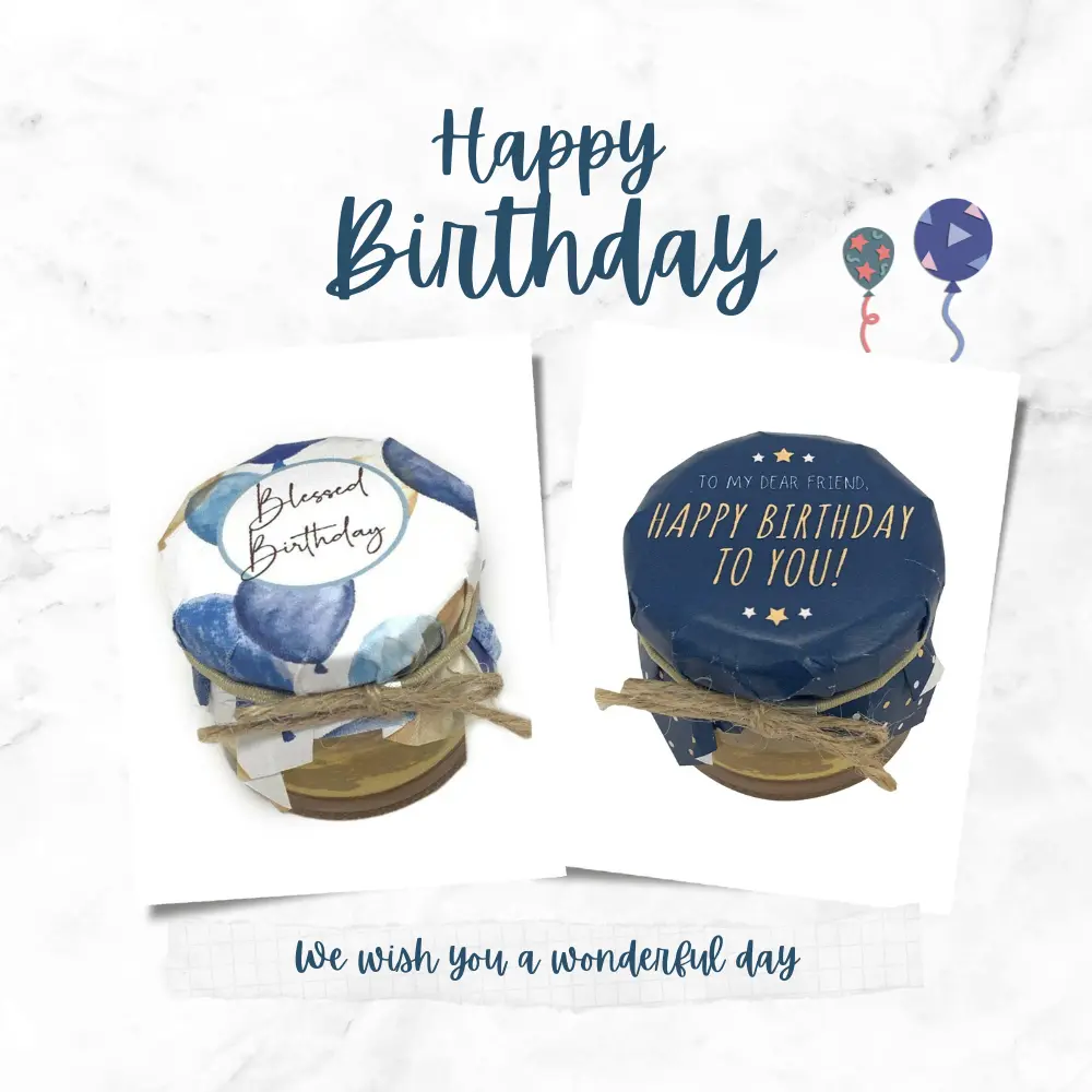 HoneySpree Mini Honey Jar | Unique Birthday Celebration Gift Idea | Personalised & Customisable