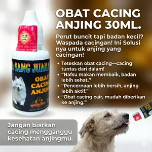Obat Cacing Anjing Ampuh 30ml - Mencegah Cacingan