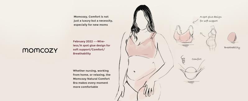 Product Introduction of Momcozy YN21 Nursing Bras For Breastfeeding Seamless Ultra Comfort Maternity Bra, Natural Shape, Pregnancy Sleep Bralette 8