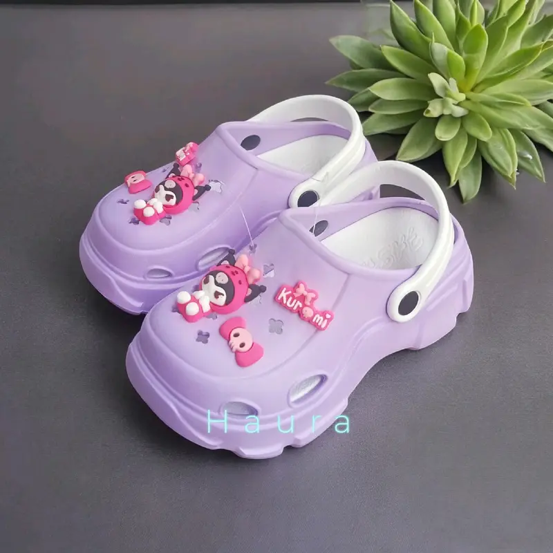 2419 SANDAL BAIM ANAK VIRAL SANDAL WEDGES WANITA KEKINIAN 0