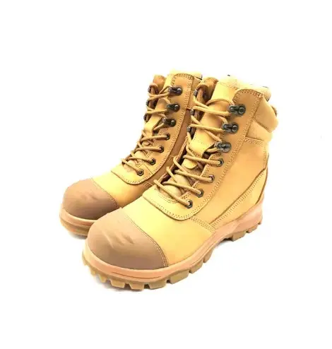 ZSTEP 232 Z 7Inch AU Standard Genuine Leather 7 Eyelet Safety Shoes