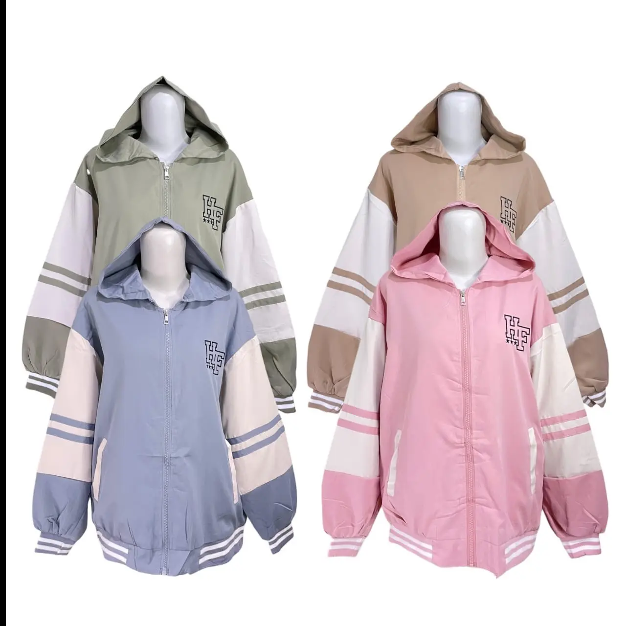 Hoodie wiicollection bahan parka mix parasut