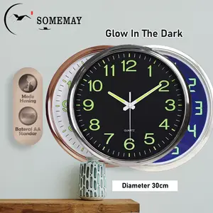 SOMEMAY Jam dinding import glow in the dark M22 / Jam dinding aesthetic 12inch (30CM)/ Jam dinding tempel