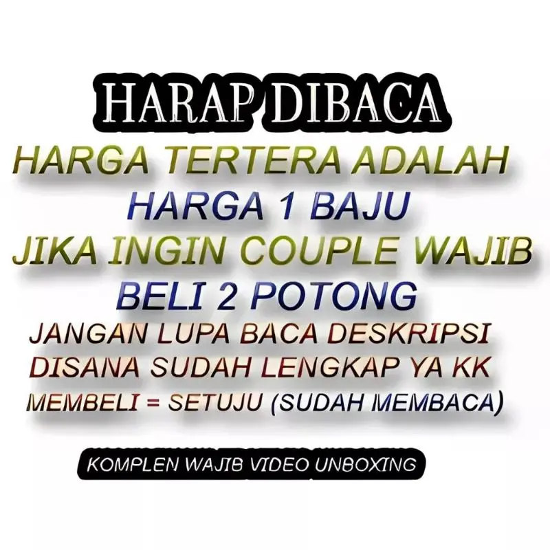 BAJU KAOS COUPLE PASANGAN LENGAN PANJANG / BAJU KAOS COUPLE PASANGAN / BAJU COUPLE PASANGAN / BAJU KAOS COUPLE PASANGAN/ COWOK/CEWEK 2