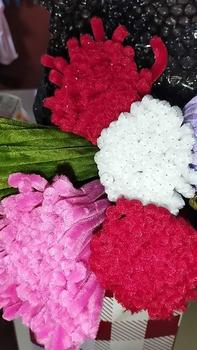 Product Review of 100pcs Colorful Dense Fuzzy Wire Pipe Cleaner Craft Flower Chenille Stem Children's Handmade DIY Ingredients Wool Strip Macaron from 7**° 0