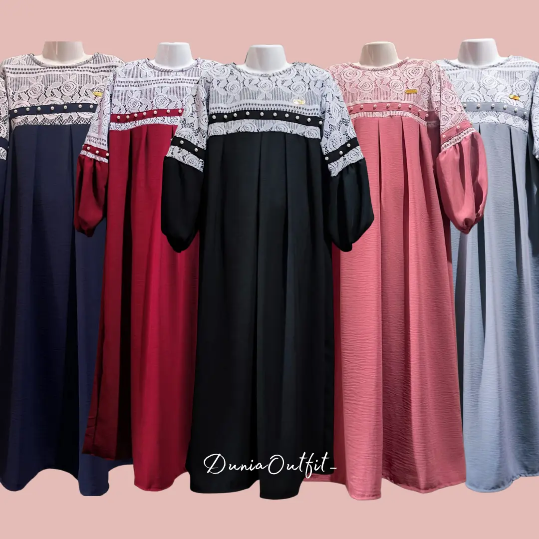 Dress Crinkle Brokat Terbaru untuk Anak dan Dewasa - Fashion, Kids