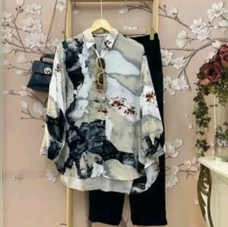 Setelan Rayon Mix Crinkle Terbaru Model Kekinian / One Set Motif 7
