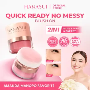 [AMANDA MANOPO FAVORITE] HANASUI Perfect Cheek Blush & Go Powder - Blush On Powder Natural Radiant Finish Melembabkan Cerah Antioksidan