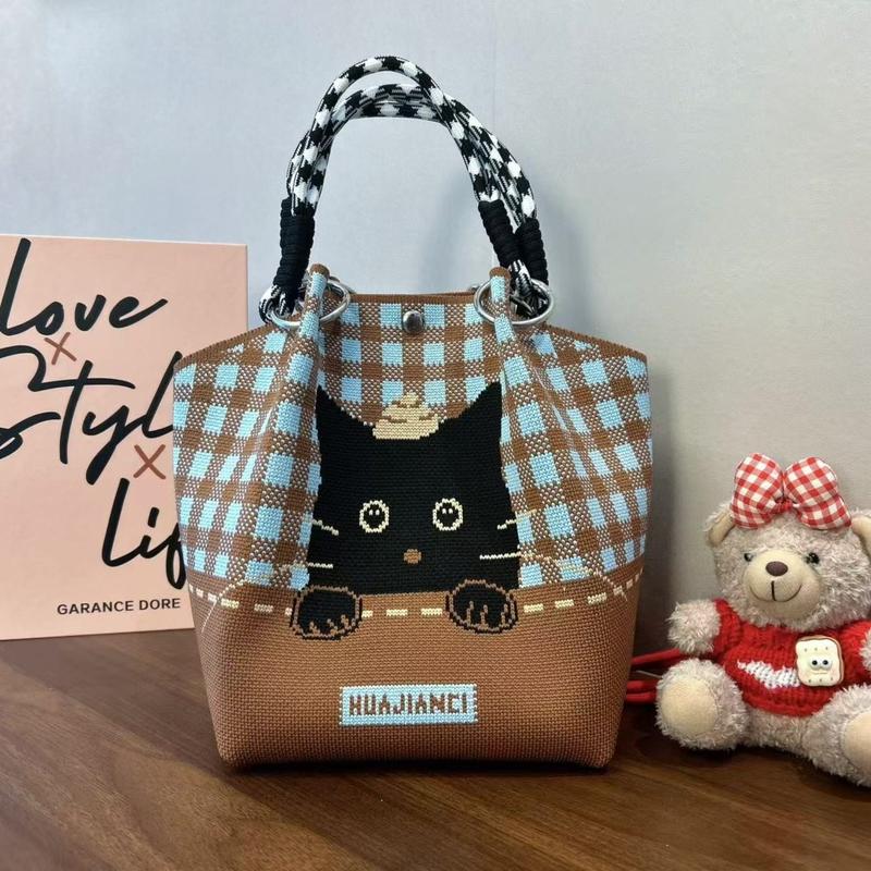 【NEW】กระเป๋าถือถักนิตติ้ง สไตล์เกาหลี มาใหม่ดีไซน์เฉพาะ สวยทันสมัย เหมาะสำหรับผู้หญิง แฟชั่นยอดฮิตในตอนนี้