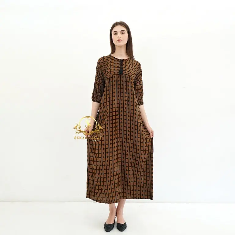 Sekar Jagat Collection – Dress Matrix Rayon Premium | Adem, Nyaman & Stylish – Dress Terbaru 2025 0