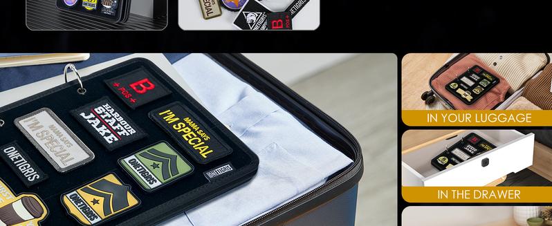 Product Introduction of OneTigris Flip-Page Patches Organizer for Patches, Fan Merchandise Collections(No Patches Included) 0
