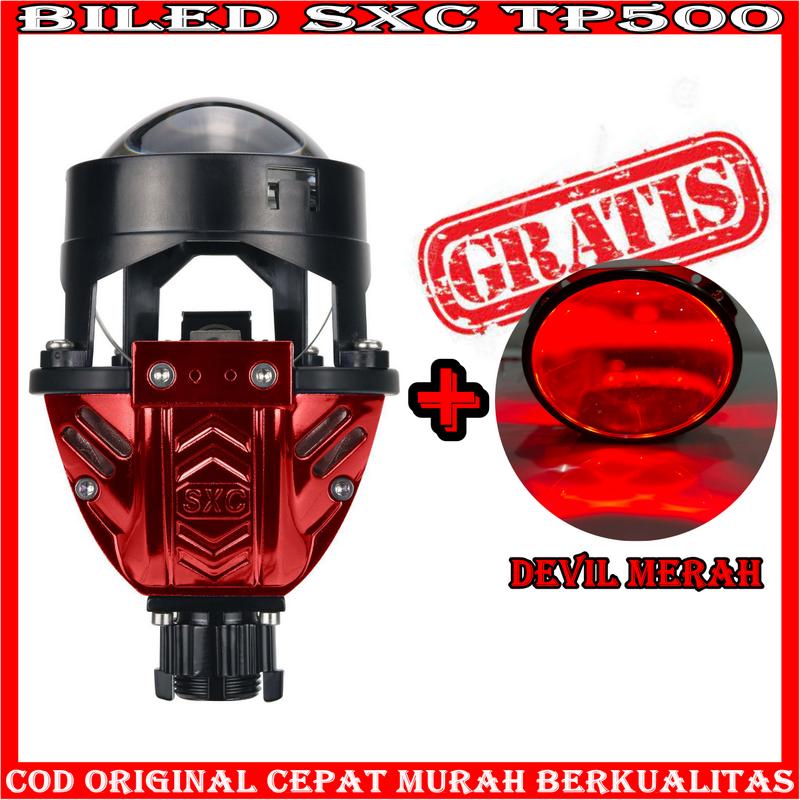 ORIGINAL BILED SXC 2,5 INCHI 60 WATT BILED SXC BILED TP500 MURAH DANA PELAJAR CAHAYA PADAT LAMPU MOTOR MOBIL 3