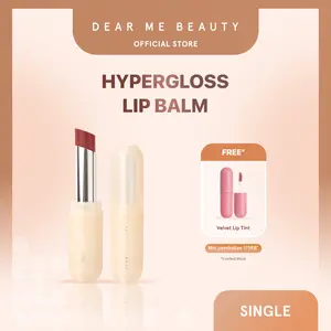 Dear Me Beauty Hypergloss Lip Balm - Mengandung Vitamin Bibir dan Melembapkan dengan Tekstur Butter & Aroma Fruity Segar
