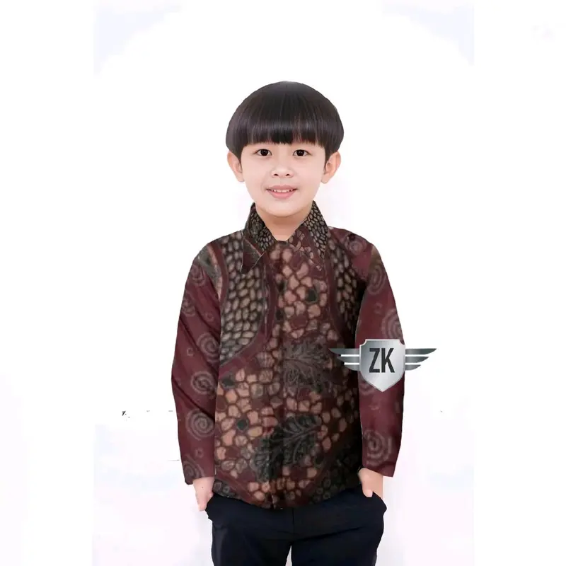 Baju Batik Ayah Dan Anak Cowok Lengan Panjang Pendek Usia 2 Sampai 10 Tahun Motif Terbaru Bahan Premium Couple Batik Keluarga Ayah Dan Anak Laki-laki Kekinian Halus 7