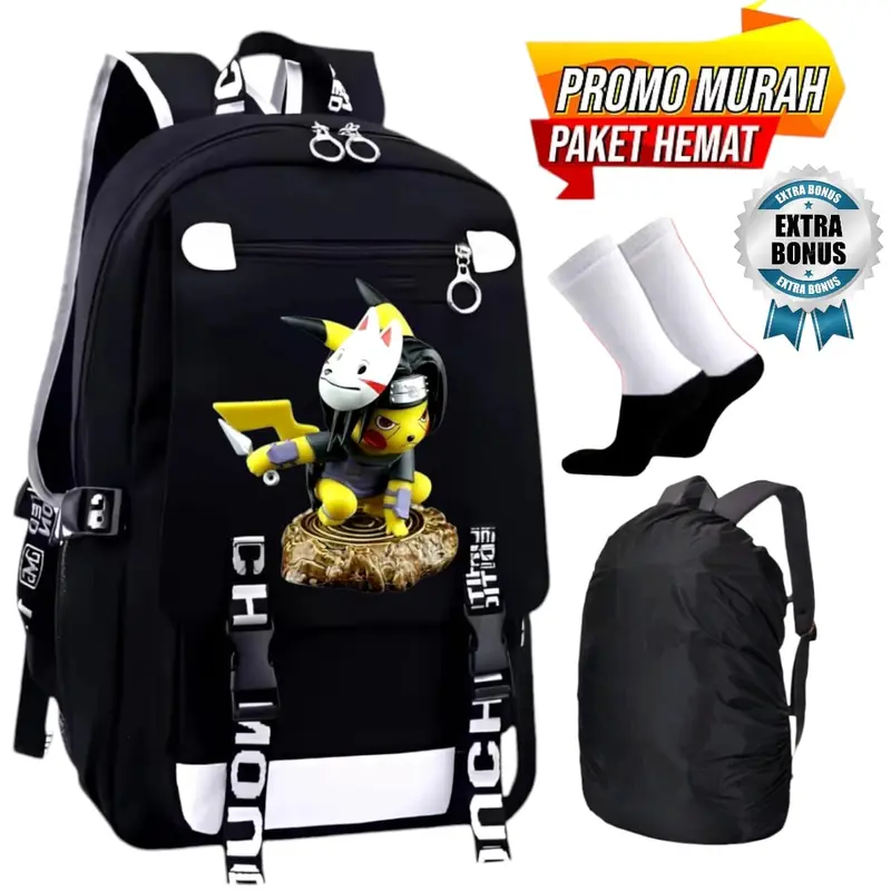 TAS RANSEL PRIA TERMURAH RANSEL SEKOLAH TAS PRIA DISTRO KEREN TERBARU  RANSEL KANVAS KAPASITAS BESAR TAS PUNGGUNG Backpack Wanita 5