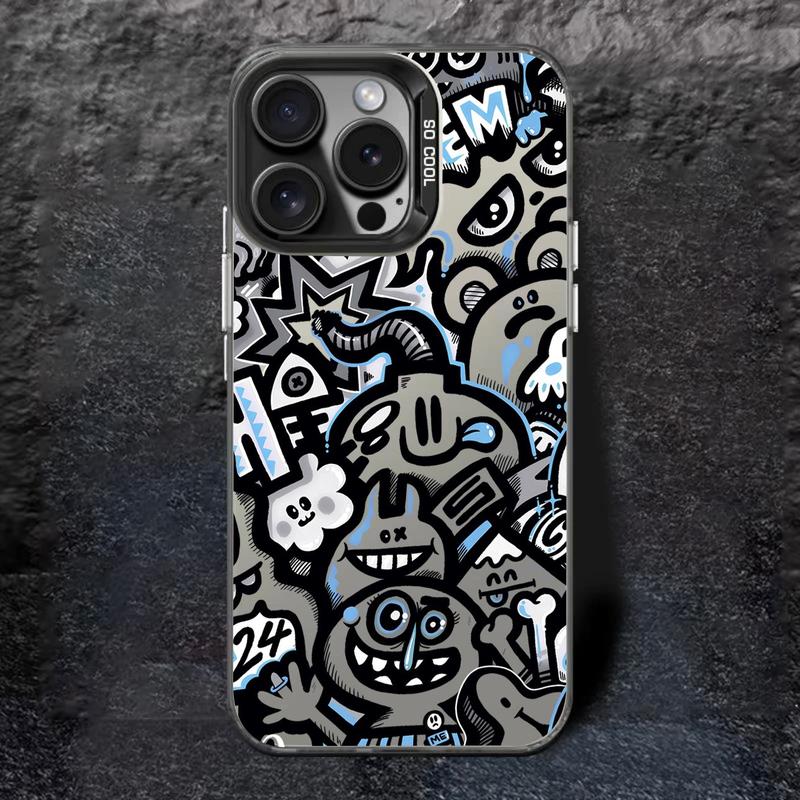 Premium Matte Hard Casing Hp Case Aesthetic Compatible For Iphone 7 8 7plus X Xr 11 12 13 14 15 16 Pro Promax Plus Casing Full Cover Pelindung Handphone RCI505 Softcase Hardcase 2