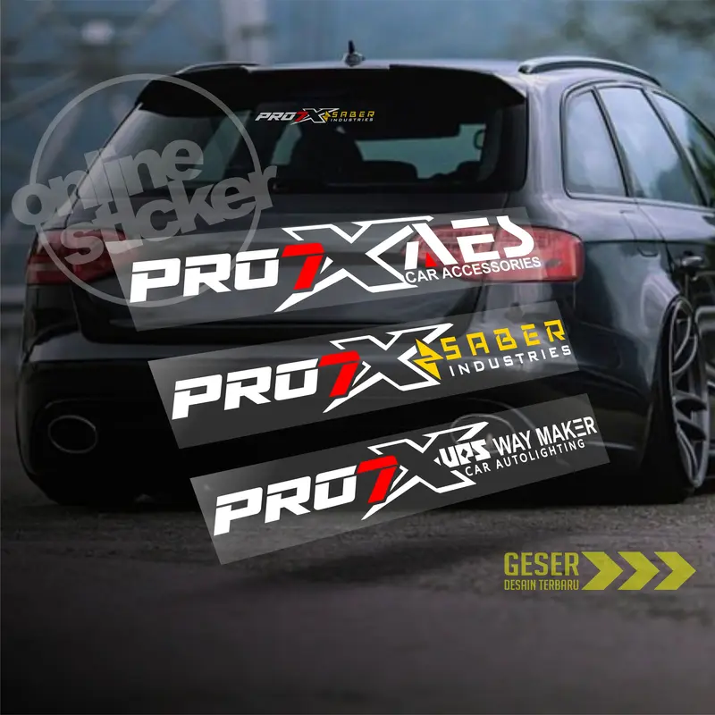 Stiker size besar Pro7 x AES, Saber, UPS part.2 | cutting menyala 0