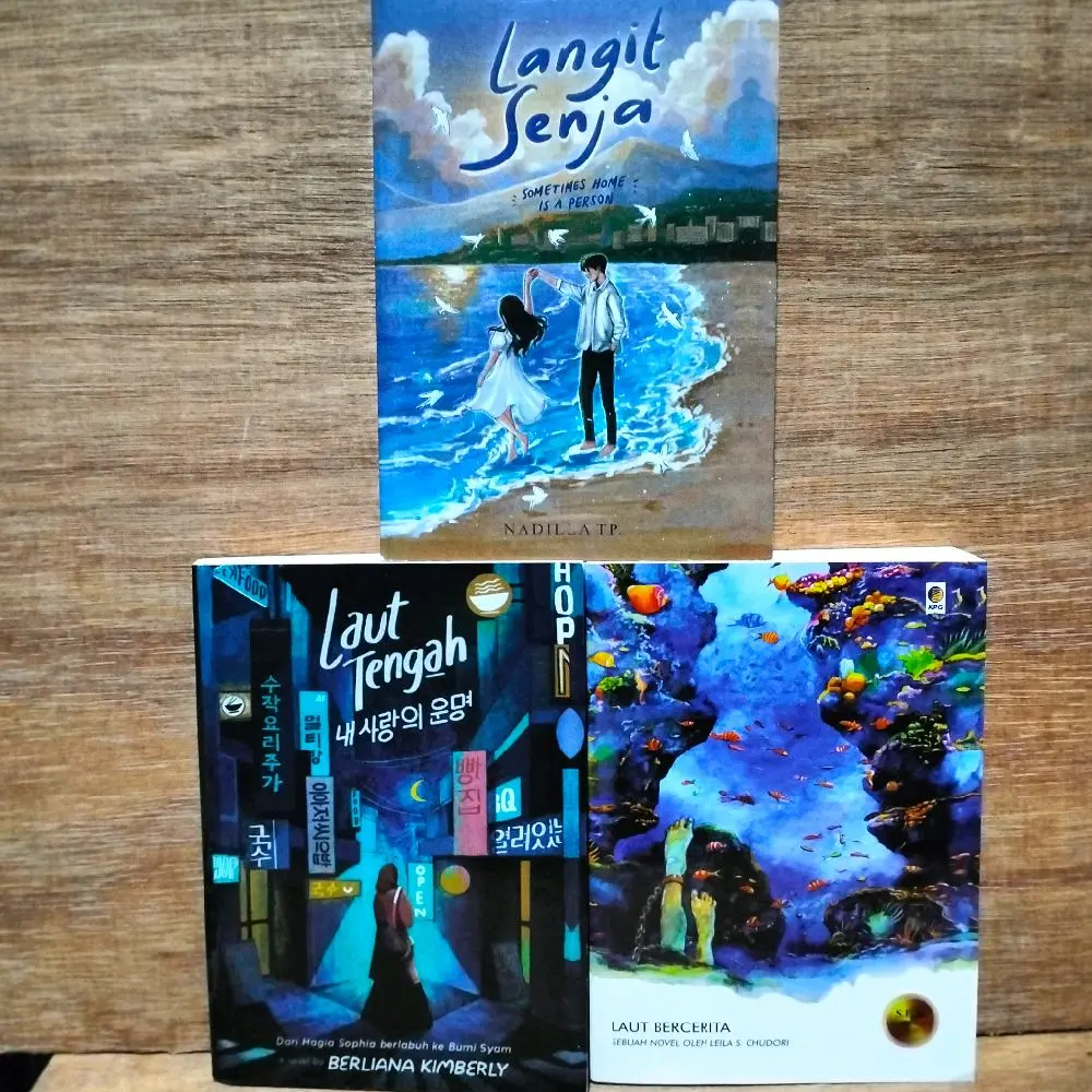PAKET 3 NOVEL / LANGIT SENJA / LAUT TENGAH / LAUT BERCERITA