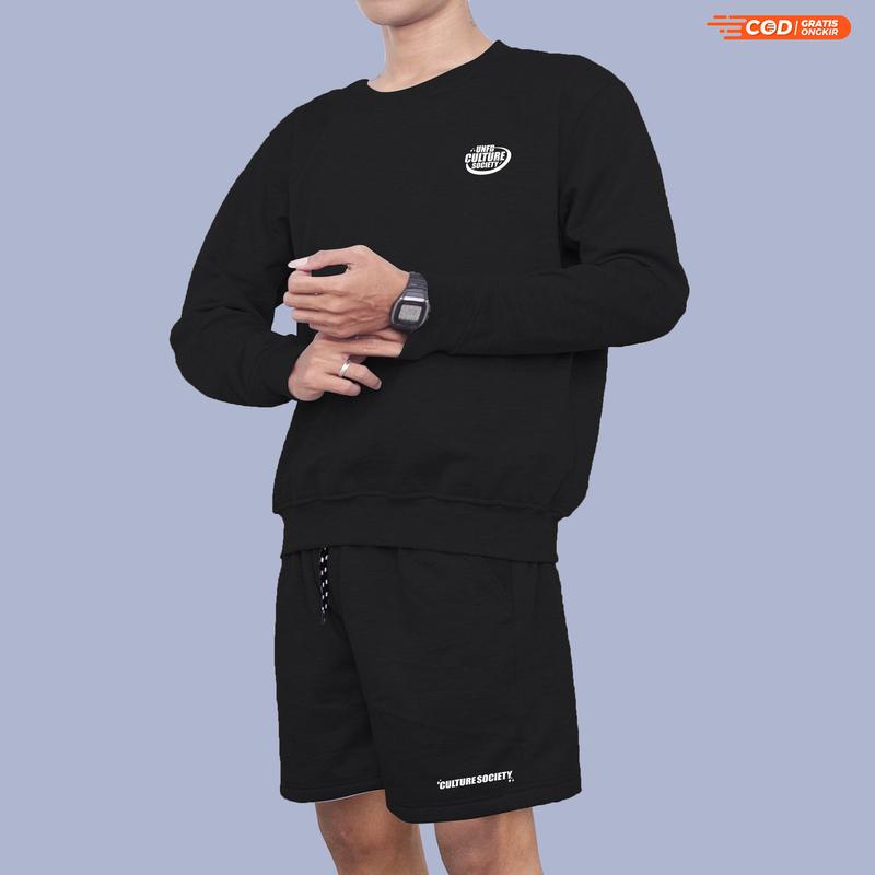 UNIFIED ONESET STELAN SOCIETY HOODIE CREWNECK ATASAN BAWAHAN Celana DISTRO COUPLE COMFORT Tebal 1